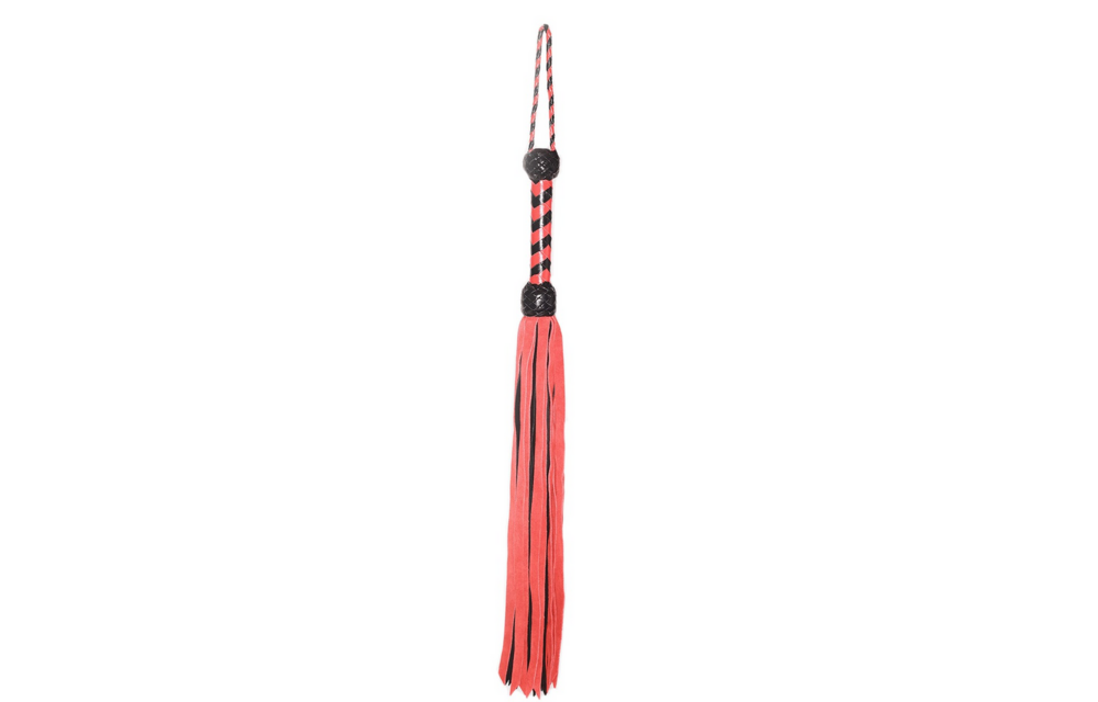 Prowler Red Flogger Black Red 84 cm | Leather BDSM Whip