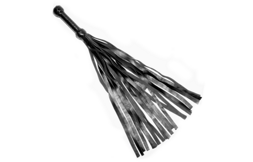 Prowler RED Flogger Zwart (66cm) | Leren BDSM Zweep