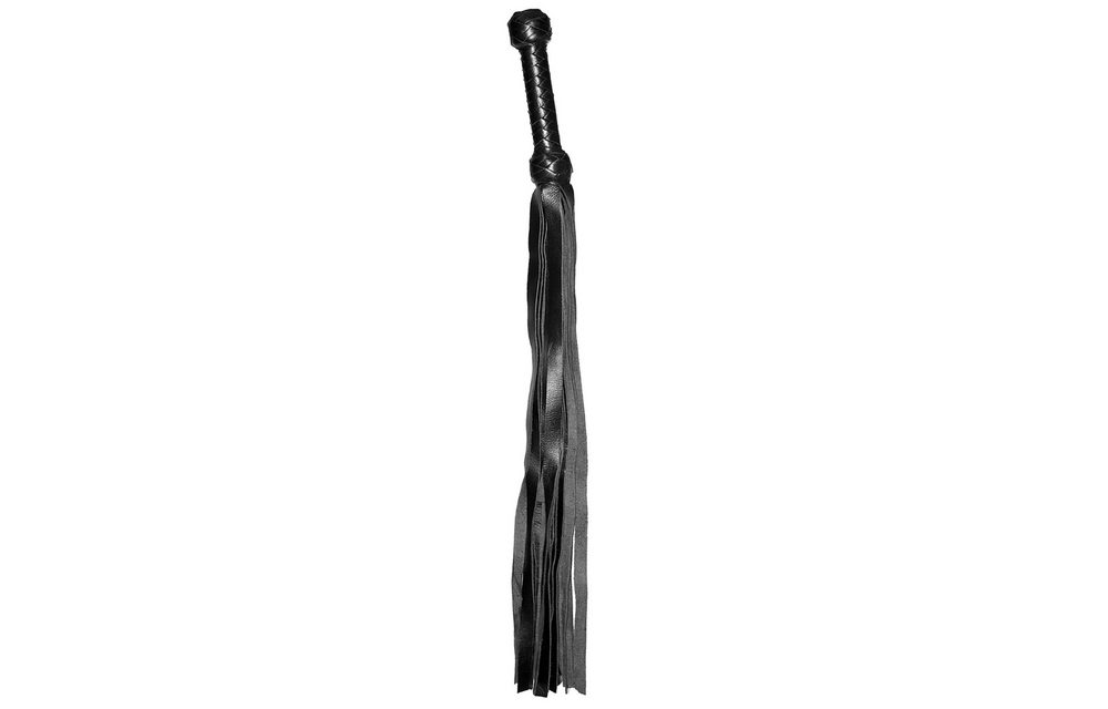 Prowler RED Flogger Zwart (66cm) | Leren BDSM Zweep