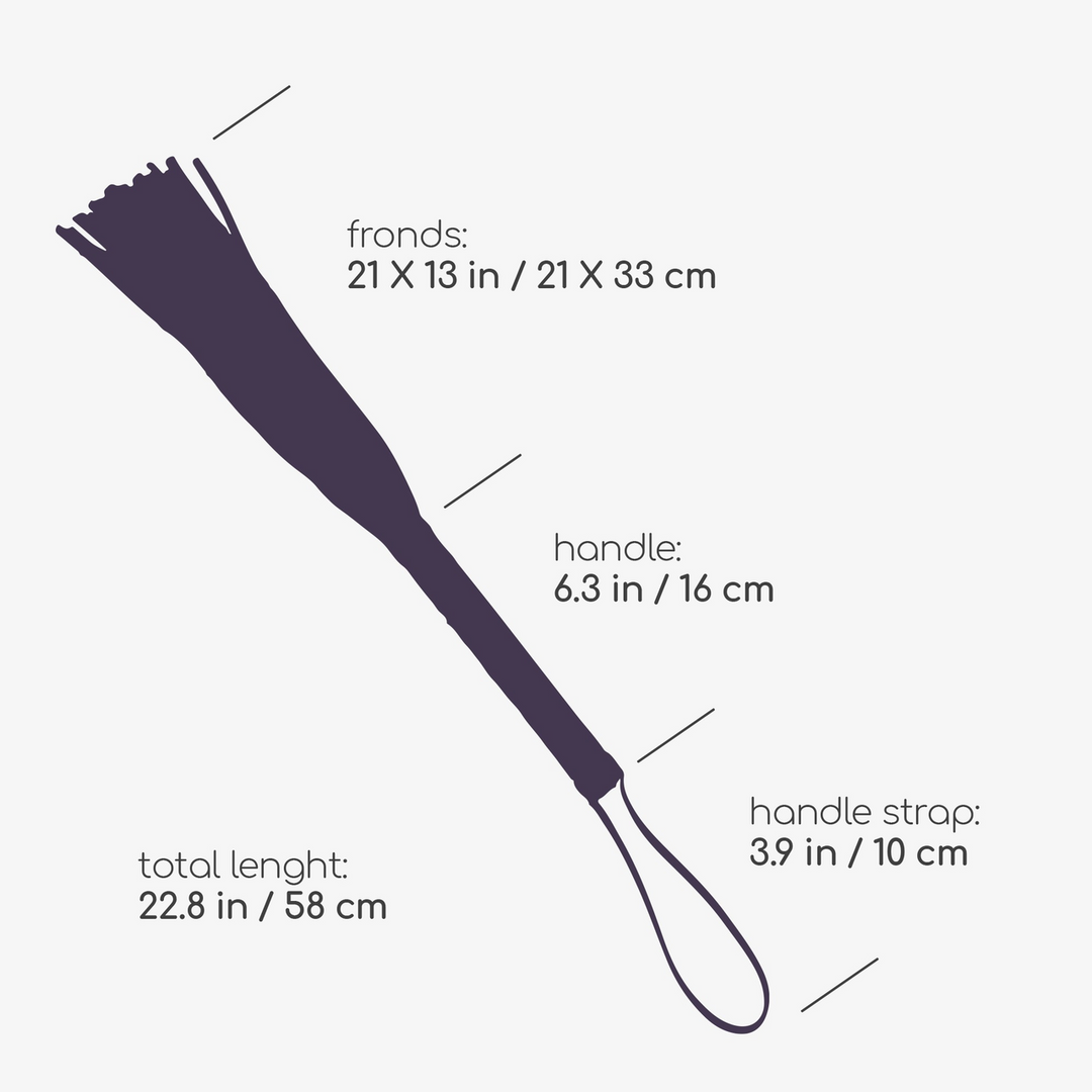 Floggy Whip Black – Stylish PU Leather Whip for Kinky Games