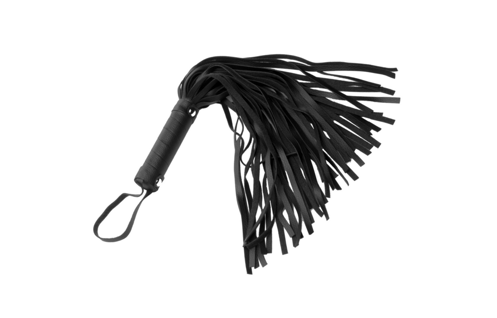 Pleather Pleasure Mini Flogger - Compact Hand Flogger Xr Brands