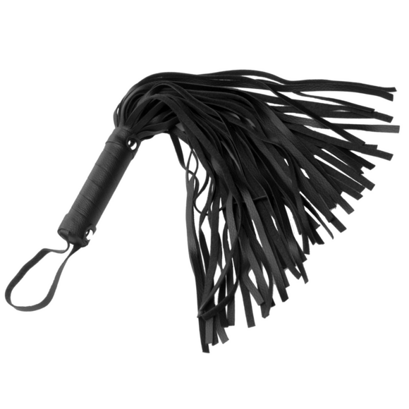 Pleather Pleasure Mini Flogger - Compact Hand Flogger Xr Brands