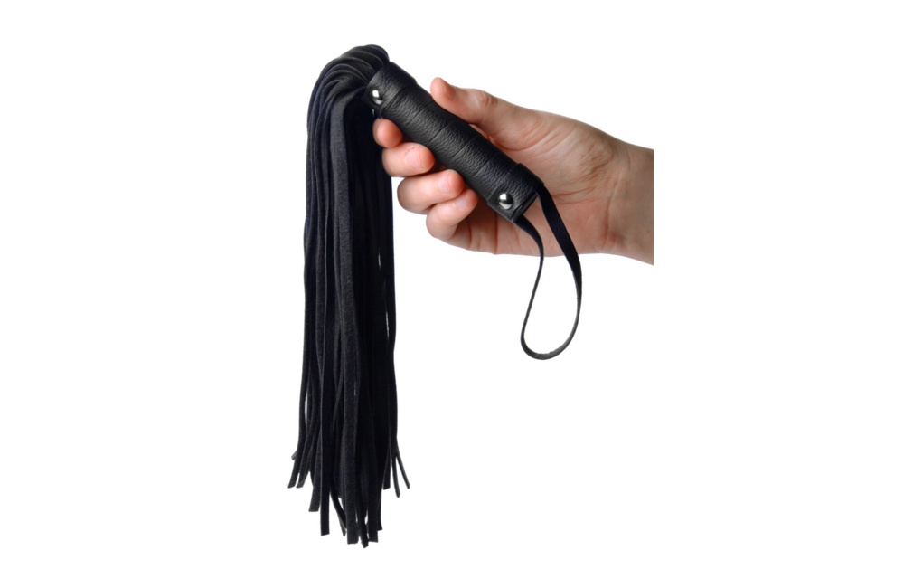 Pleather Pleasure Mini Flogger - Compacte Handflogger Xr Brands