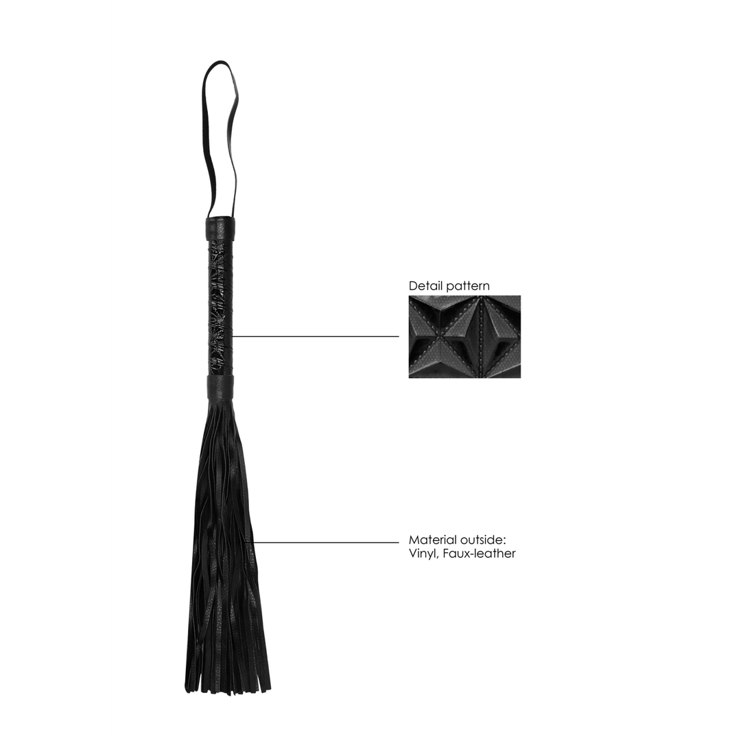 Ouch! Whip Black 38.5 cm | Strong & Stylish Impact Play
