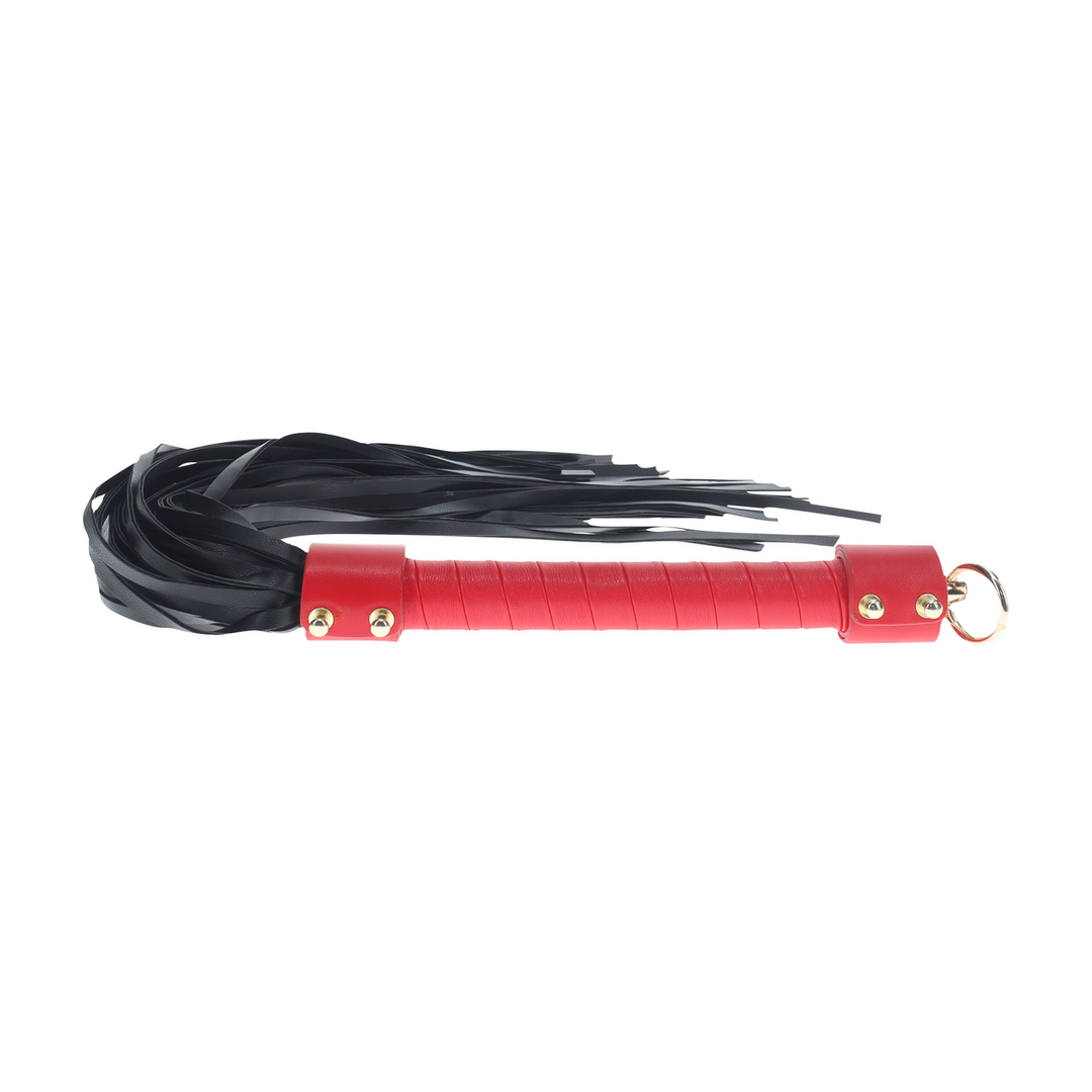 Milan Kollektion Peitsche Schwarz/Rot – Stilvolle Flogger Ouch!