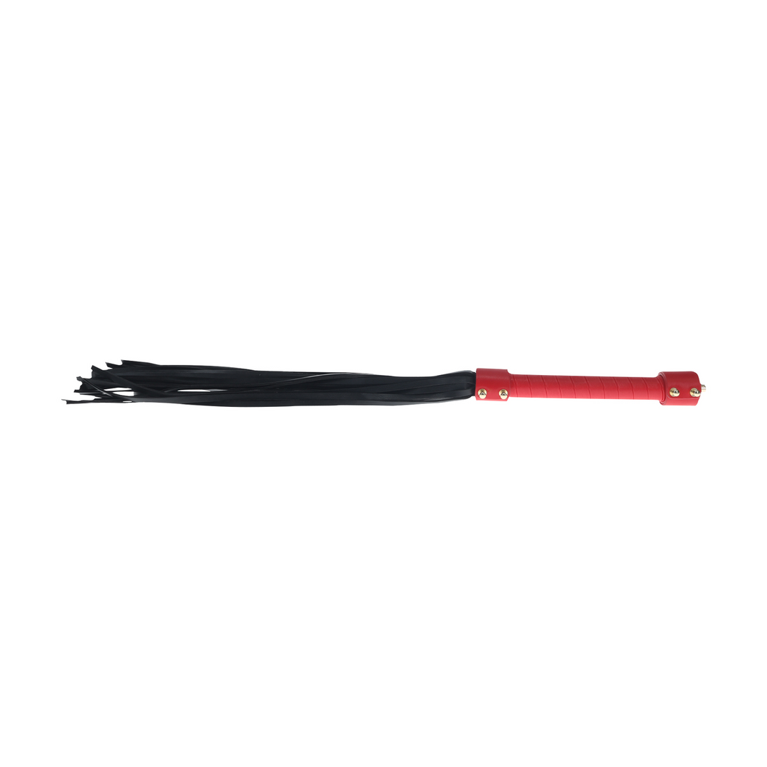 Milan Kollektion Peitsche Schwarz/Rot – Stilvolle Flogger Ouch!