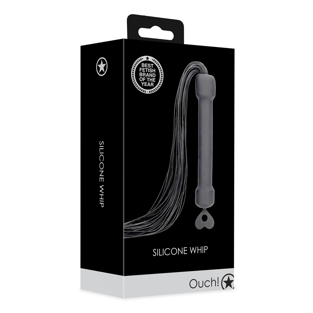 Beginners Silicone Flogger Black - Powerful & Versatile