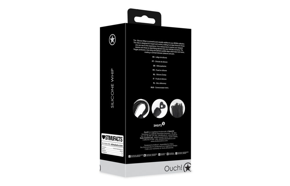 Beginners Silicone Flogger Black - Powerful & Versatile