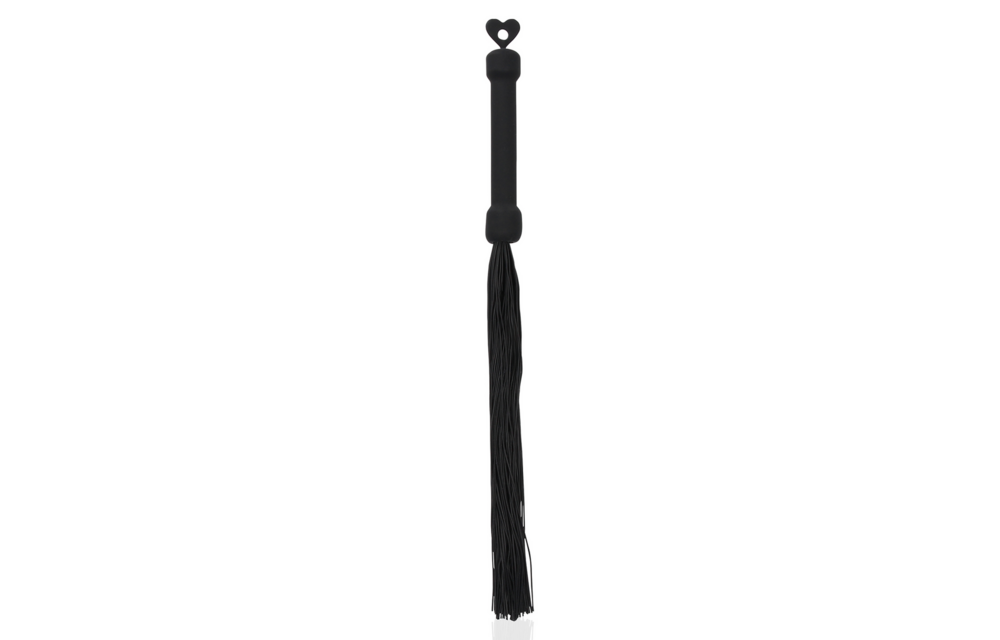 Beginners Silicone Flogger Black - Powerful & Versatile