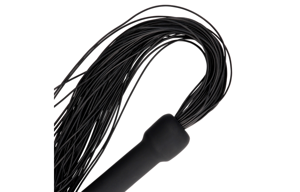 Beginners Silicone Flogger Black - Powerful & Versatile