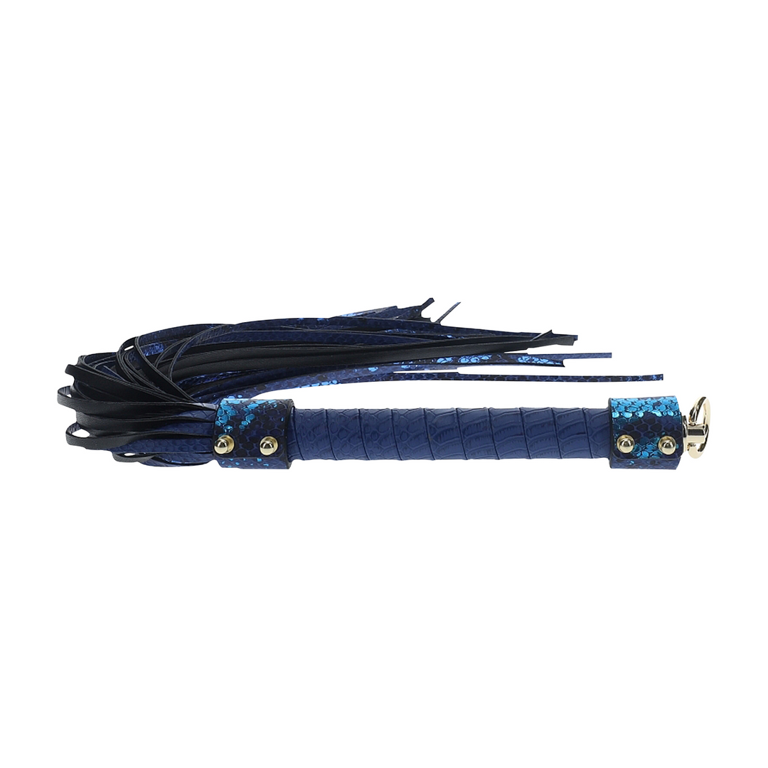 Florence Collectie Flogger Blauw - Stoer & Stijlvol Bdsm