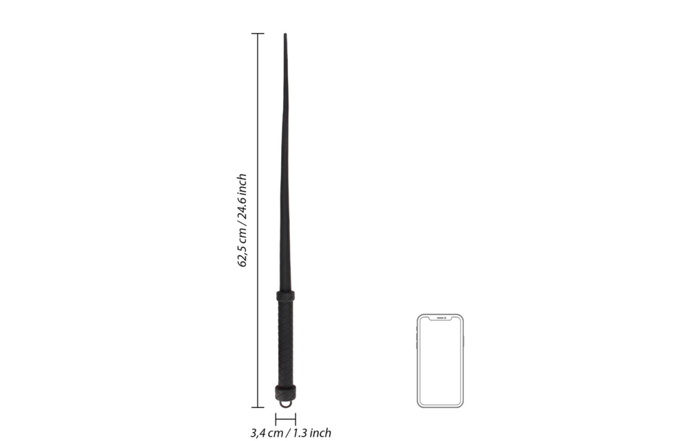 Silicone Tail Whip Black - Intense Pleasure & BDSM Sensation