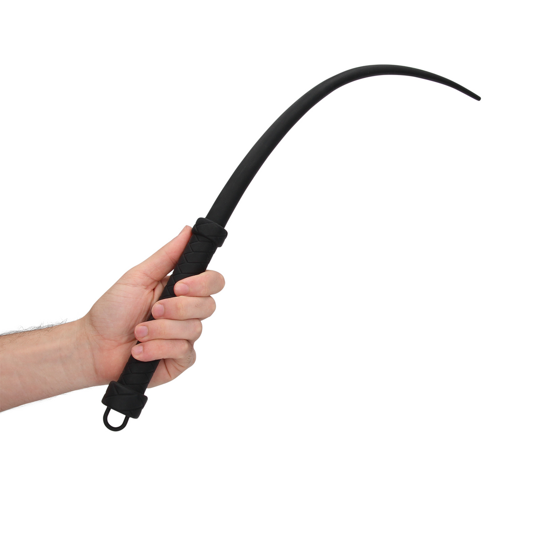Silicone Tail Whip Black - Intense Pleasure & BDSM Sensation
