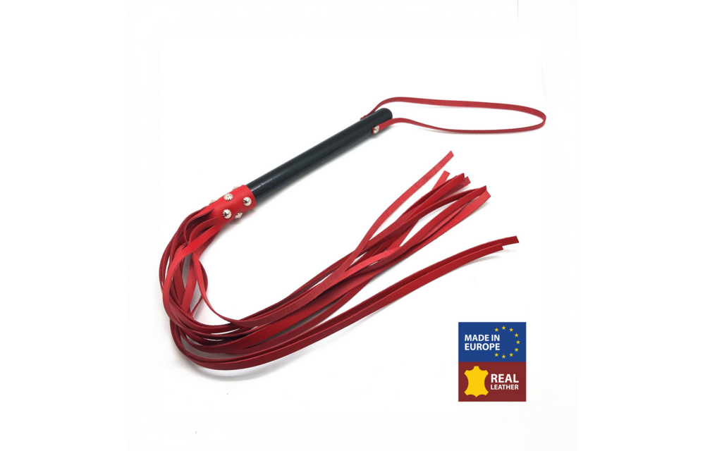 Houten Martinet 78 Cm Rood – Duurzaam Leren Touwen