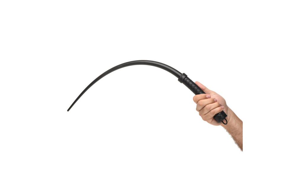 Viper Tail schwarze Silikonpeitsche – Kraftvoll & Langlebig