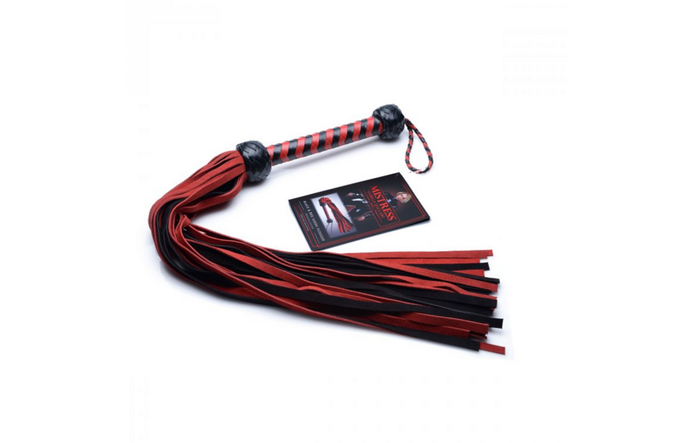 Suede Flogger Red-Black | Passion & Precision BDSM Toy