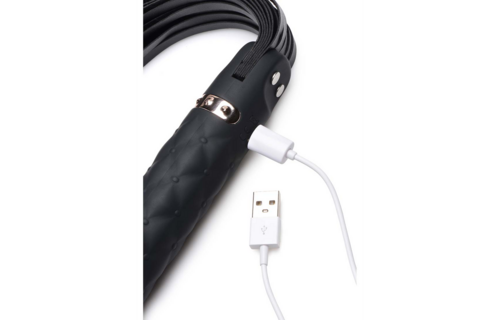 Vibra-Lasher: Vibrerende Dildo Flogger voor Spanning en Plezier