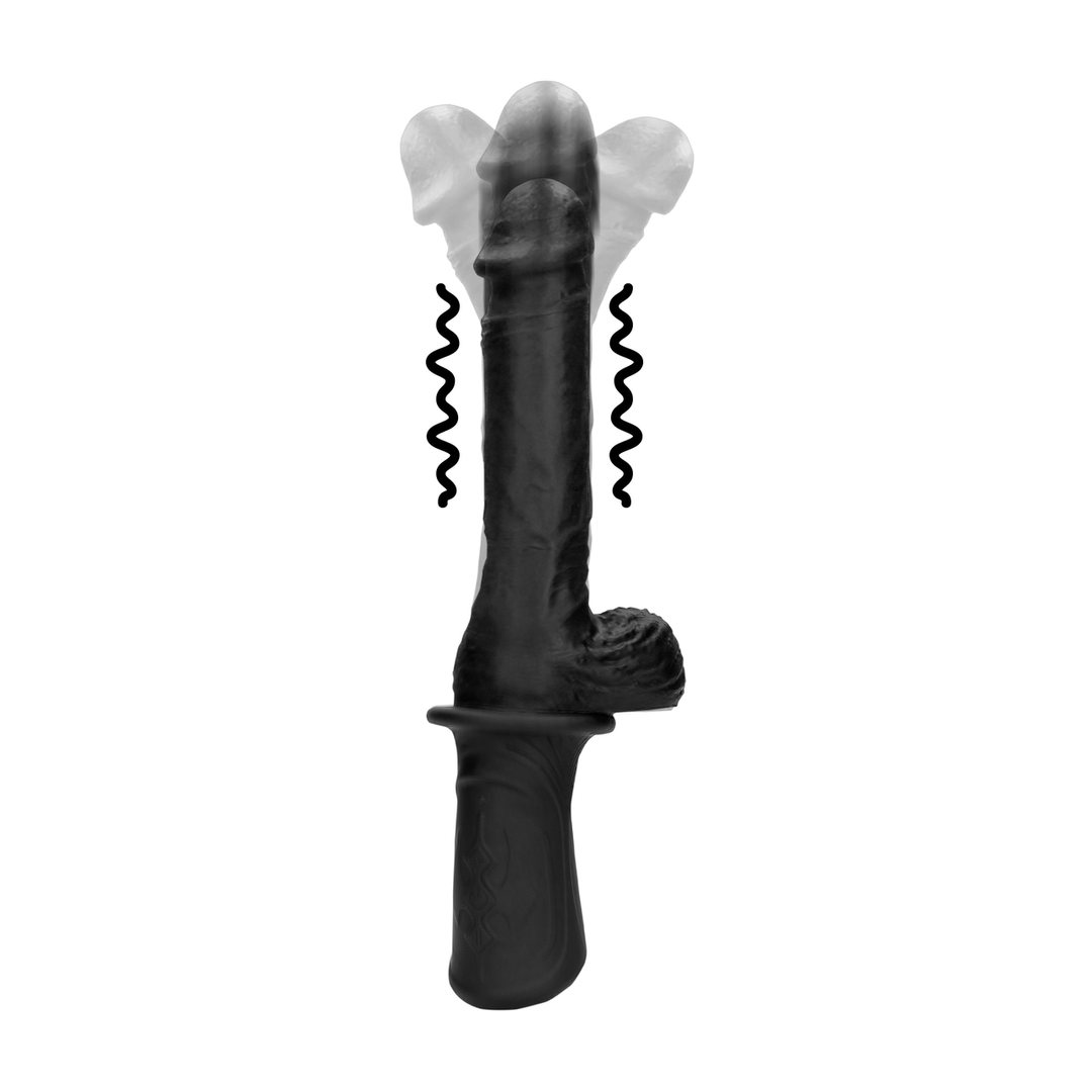 Portable Silicone Sex Machine Black – 13 Speeds of Pleasure