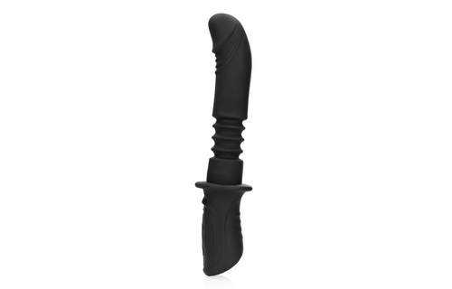 Hand Held Vibrating and Thrusting Sex Machine - Black