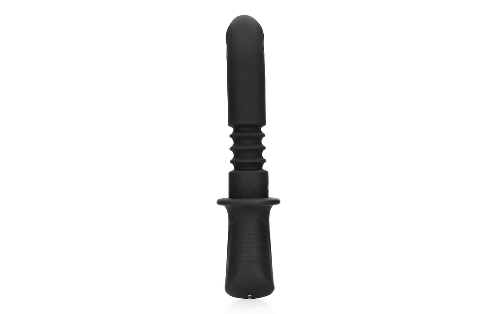 Hand Held Vibrating and Thrusting Sex Machine - Black