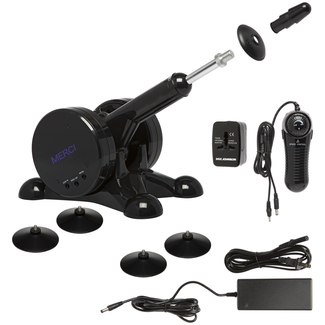 Power Banger Fuck Machine Black with Wireless Remote Control