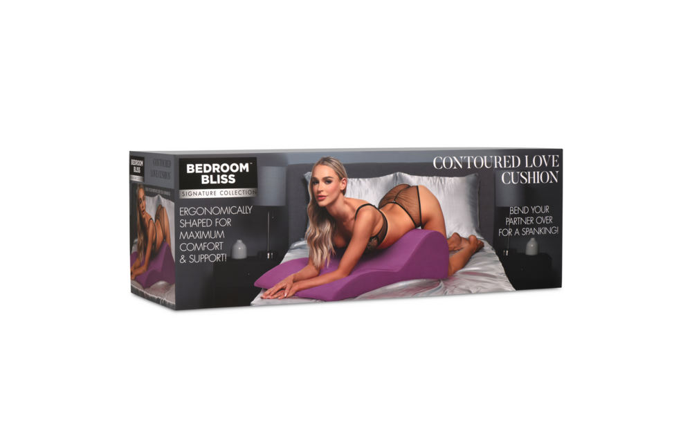 Gecontourde Love Cushion Paars - Comfort & Steun Kussen