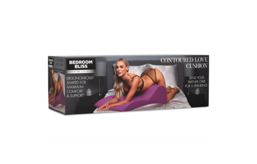 Contoured Love Cushion Purple - Comfort & Support Cushion