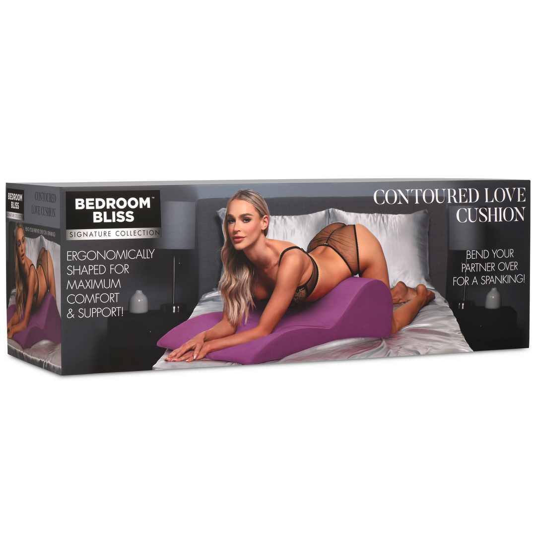 Gecontourde Love Cushion Paars - Comfort & Steun Kussen