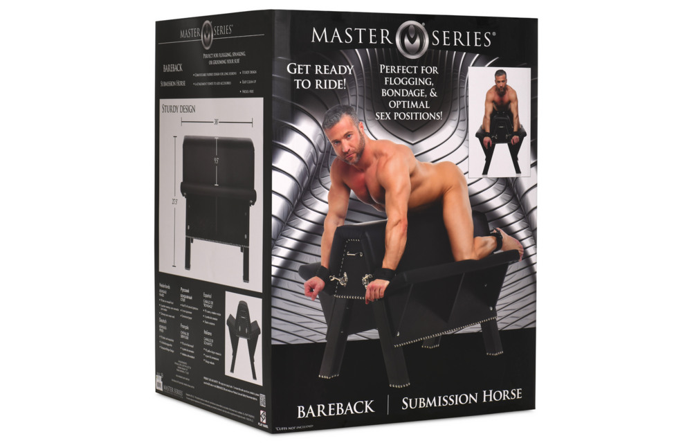 Bareback Submission Horse Schwarz – Stilvolle Bondage-Bank