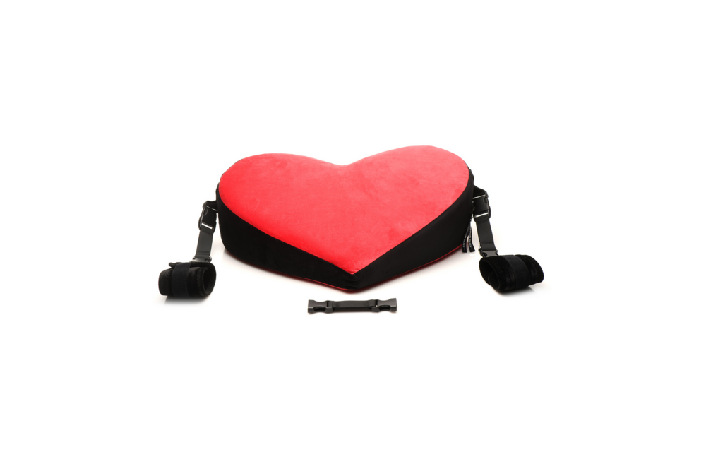 Bondage Love Kissen Rot/Schwarz | Komfort & Vergnügen Bett
