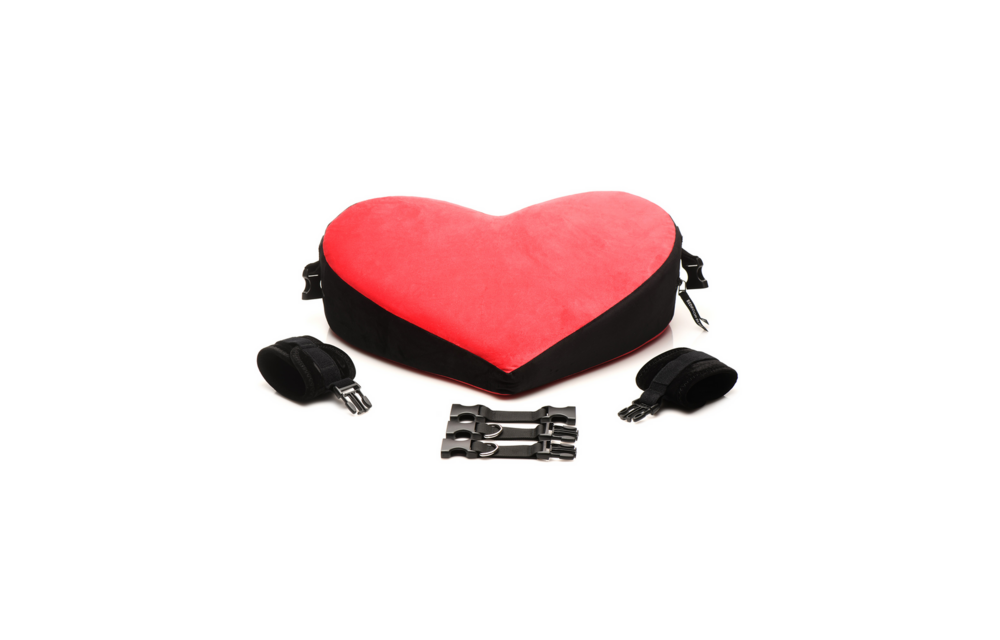 Bondage Love Kissen Rot/Schwarz | Komfort & Vergnügen Bett