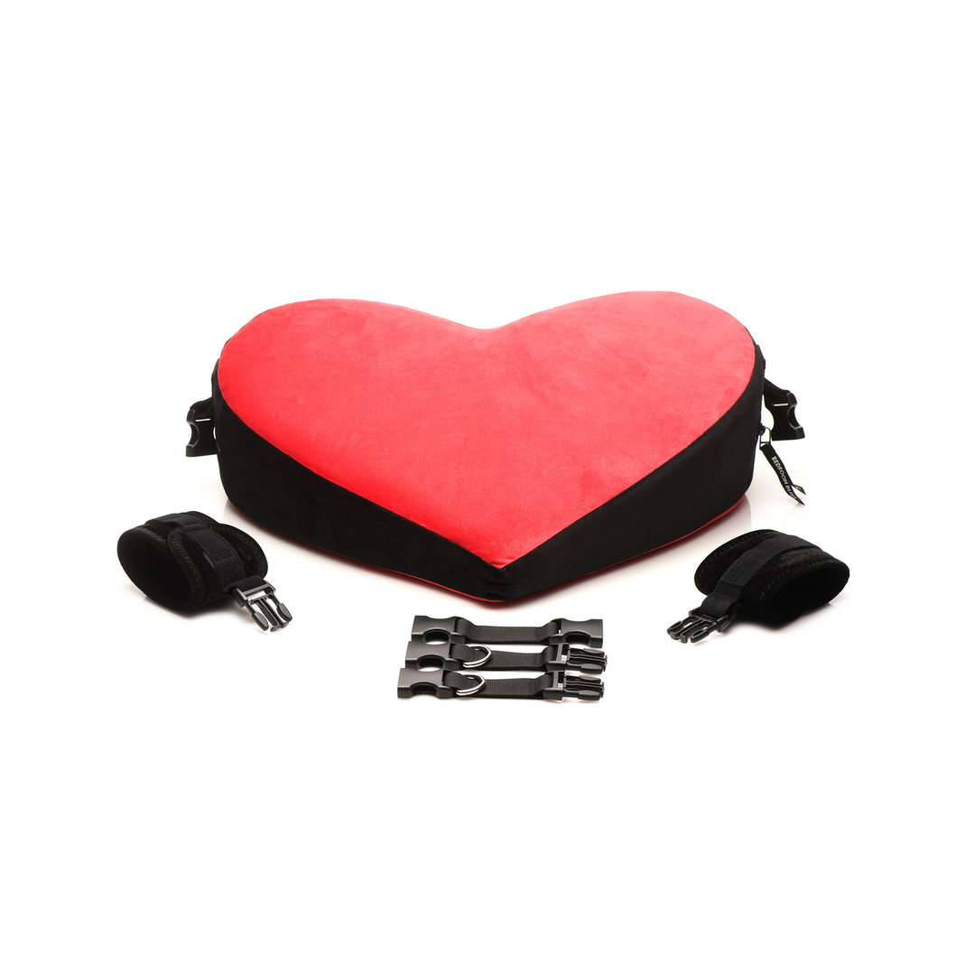 Bondage Love Pillow Red/Black | Comfort & Pleasure Bed