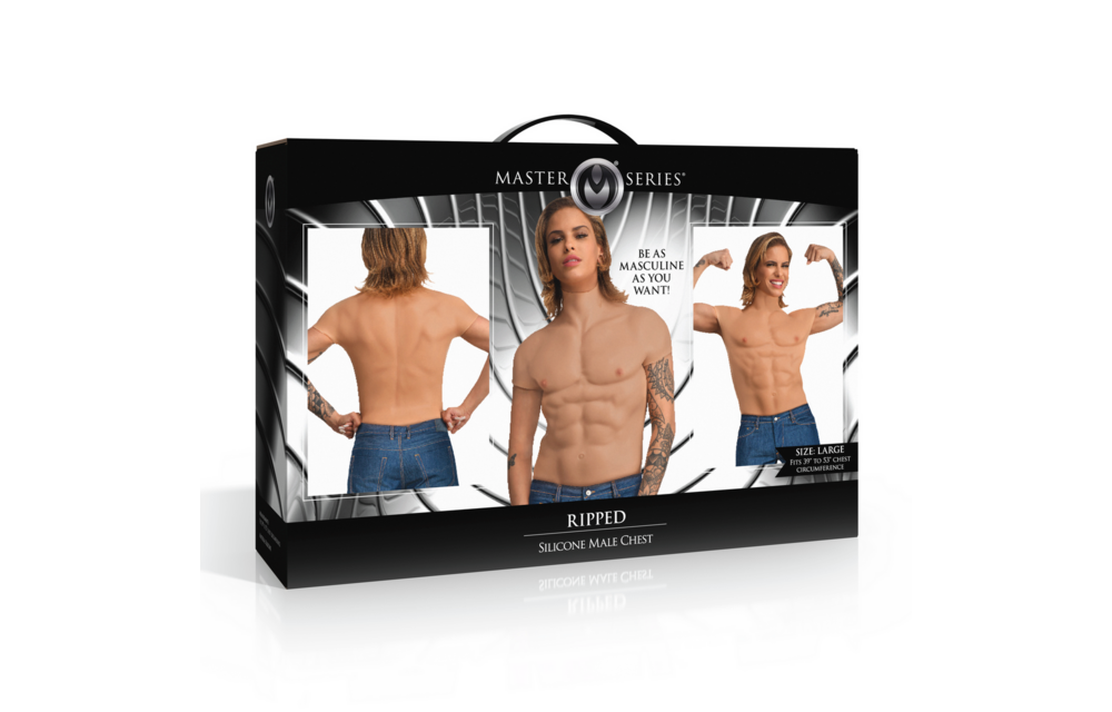 Ripped Silikon-Männerbrust-Shirt – Kraft & Selbstbewusstsein