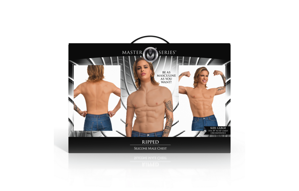 Ripped Silicone Men's Chest Shirt – Strength & Confidence