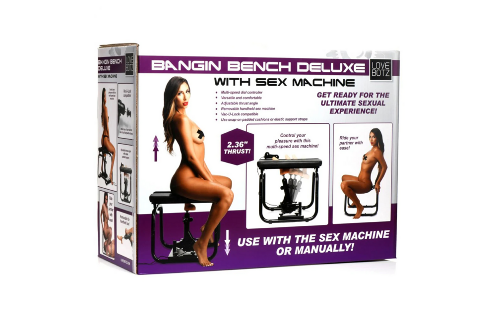 Deluxe Bangin' Bench met Seksmachine - Zwart & Comfortabel