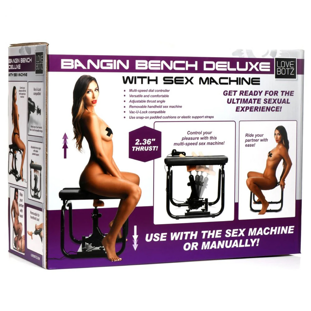 Deluxe Bangin' Bench met Seksmachine - Zwart & Comfortabel