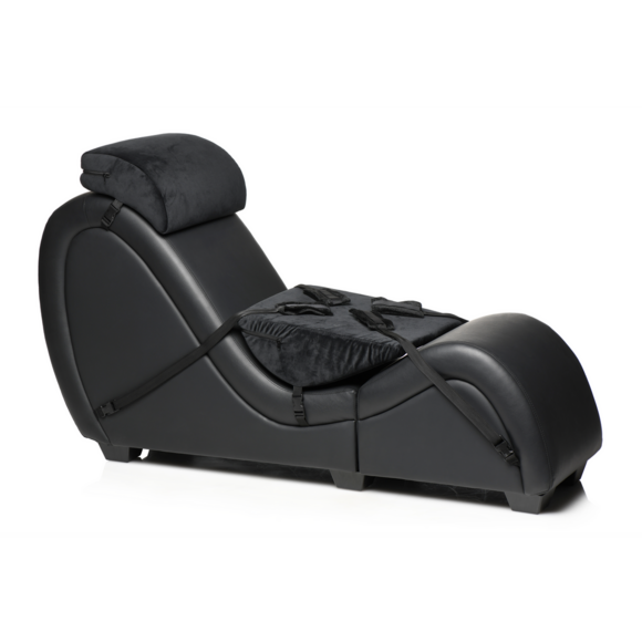 Kinky Sex Chaise Schwarz mit Love Pillows – Kompakt & Robust