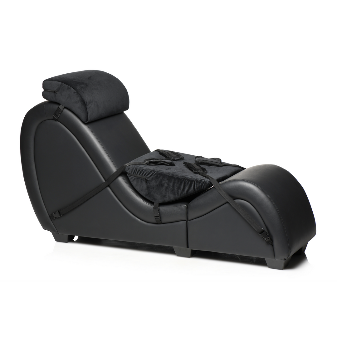 Kinky Sex Chaise Black with Love Pillows – Compact & Sturdy