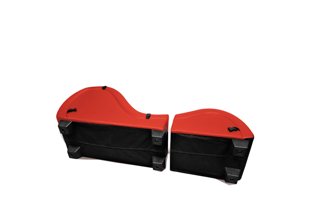 Kinky Sex Chaise Red with Love Pillows – Compact & Sexy