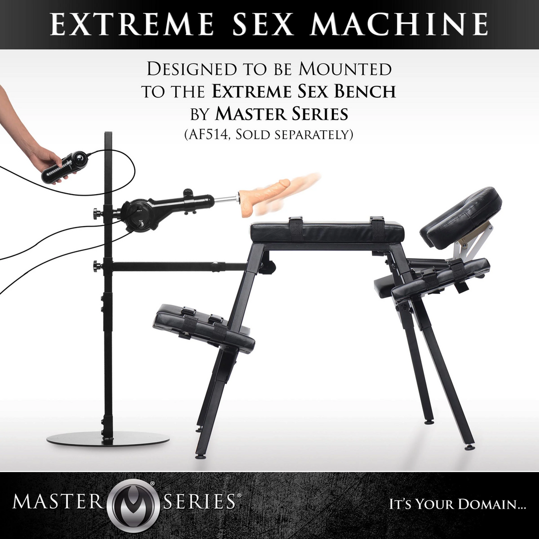 Dicktator 2.0 Extreme | Krachtige BDSM Thrustmachine Zwart