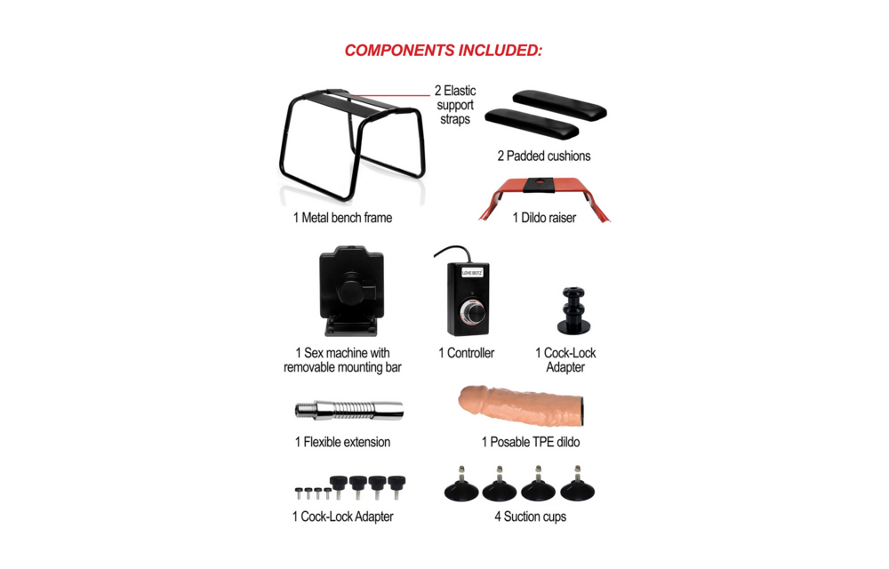 4-in-1 Bangin Bench met Seksmachine | Ultiem Comfort & Plezier