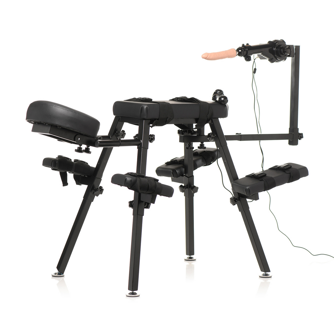 Obedience Bench with Sex Machine – Luxury & Adjustable