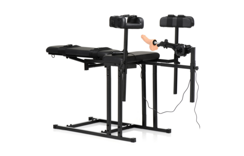 MS Obedience Chair Schwarz – Luxuriöse Bondage & Sexmaschine