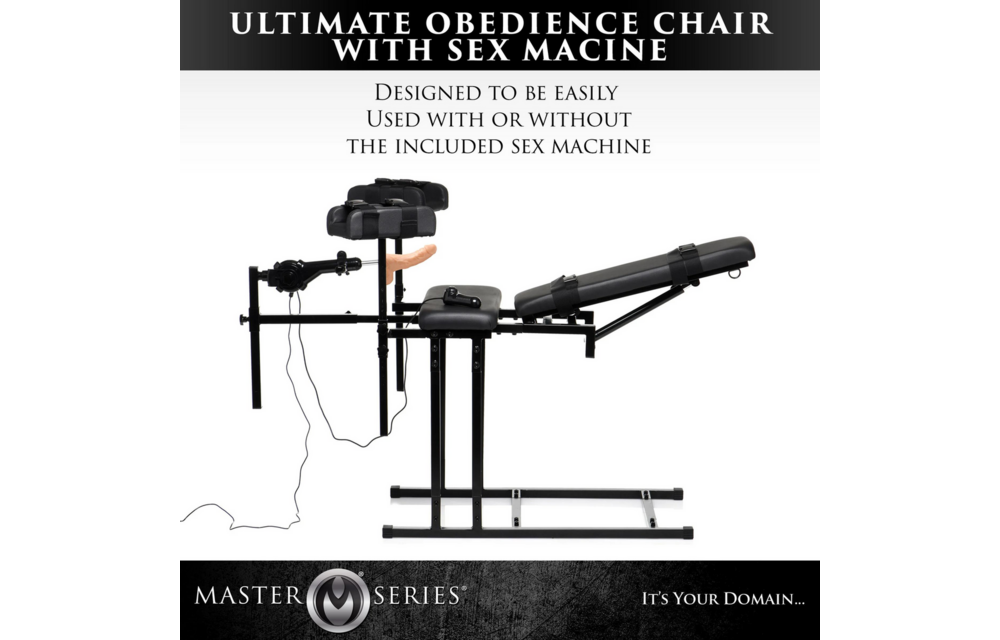 MS Obedience Chair Zwart - Luxe Bondage & Sekmachine
