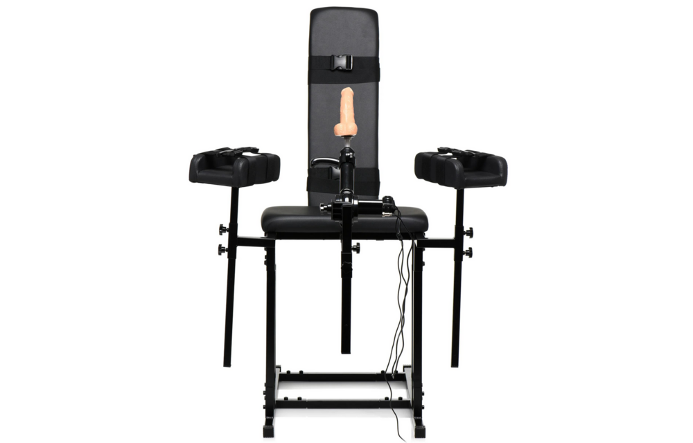 MS Obedience Chair Zwart - Luxe Bondage & Sekmachine