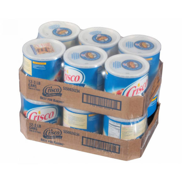 12-Pack Vegetable Shortening Crisco 1360g – Smooth & Safe