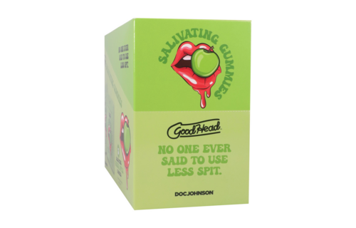 Saliva-Inducing Green Apple Gummies – 24-piece display