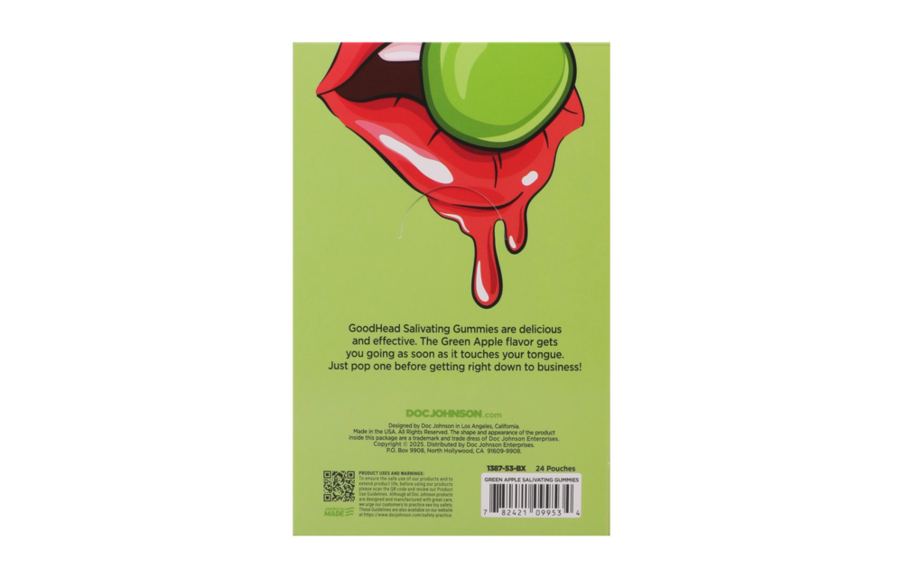 Salivating Gummies - 24 ct display - 12 gr - Green Apple
