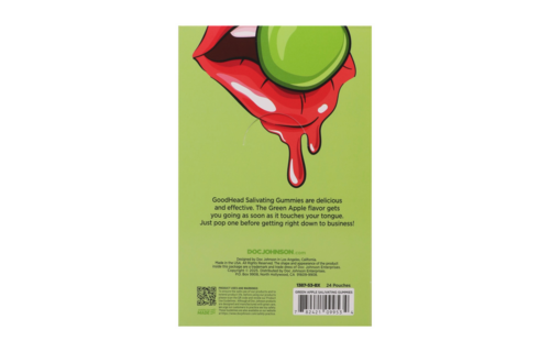 Saliva-Inducing Green Apple Gummies – 24-piece display