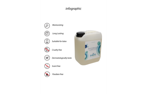 Water-based Lubricant 5L - Natural, Safe & Dermatologically Tested